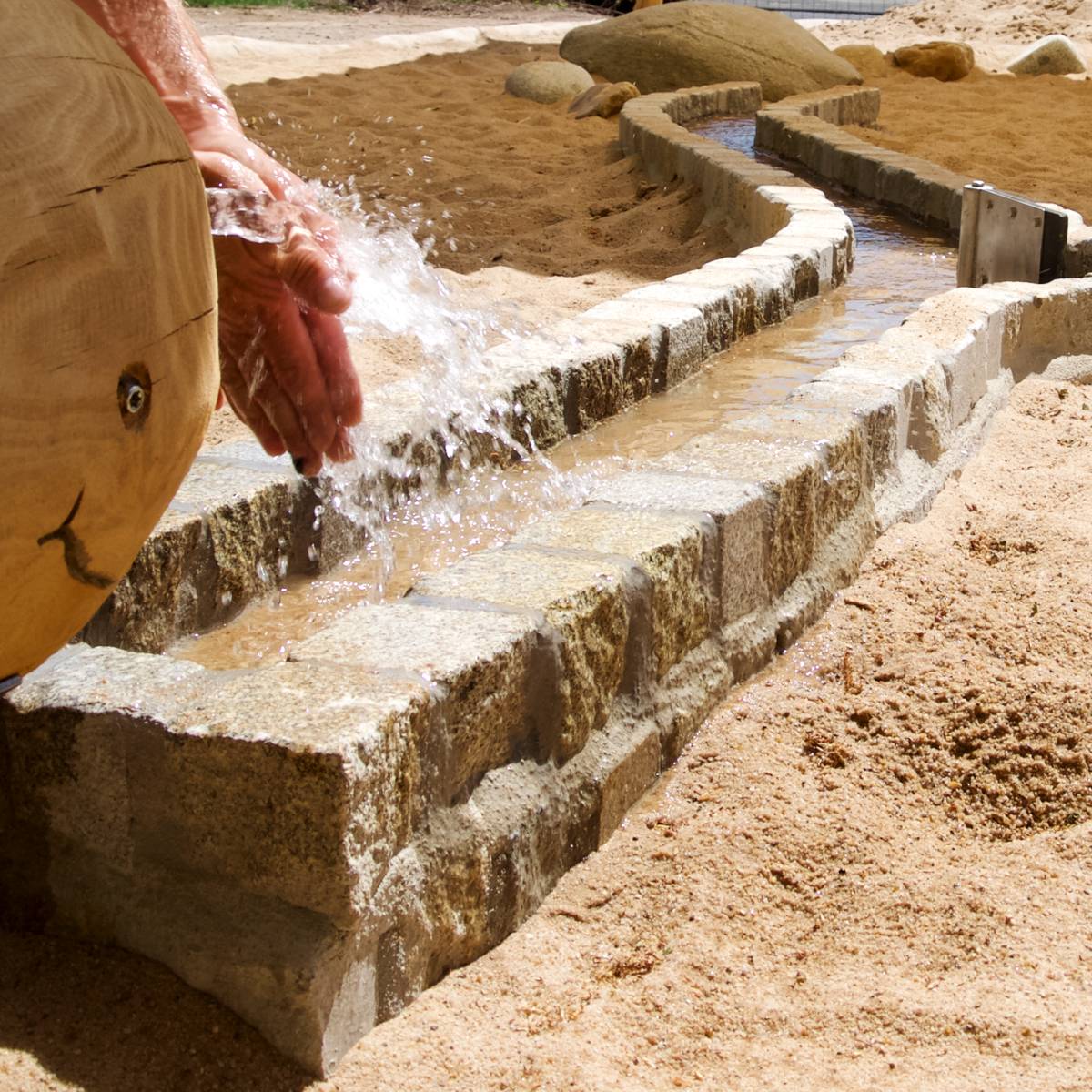 Wasserspielplatz für Kinder